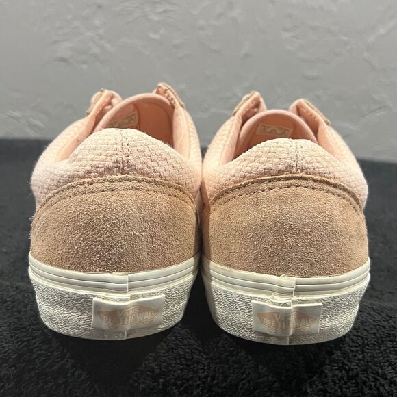 🔥 Vans Old Skool Woven Check Spanish Villa Suede Canvas Shoes Women Sz 10 - EUC - Picture 6 of 13